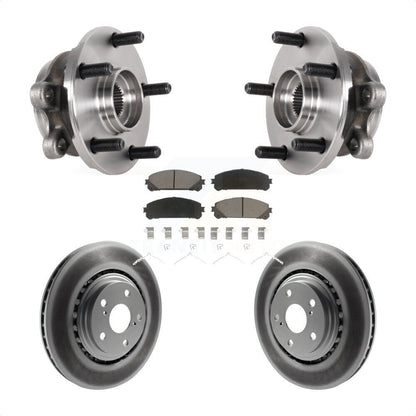 Hub Bearing Coated Disc Brake Rotor Pads Front Kit For Lexus NX300 NX200t NX300h