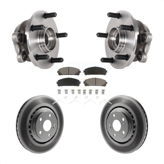 Hub Bearing Coated Disc Brake Rotor Pads Front Kit For Lexus NX300 NX200t NX300h