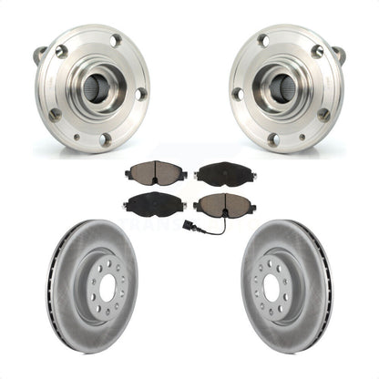 Hub Bearing Assembly Coated Disc Brake Rotor Pad Front Kit For Volkswagen Passat