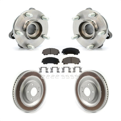 Hub Bearing Assembly Coat Brake Rotor Pads Front Kit For 2019-2021 INFINITI QX50