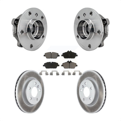 Hub Bearing Assembly Coated Disc Brake Rotors And Pads Front Kit For Mini Cooper