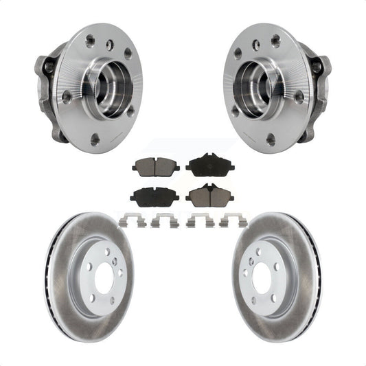Hub Bearing Assembly Coated Disc Brake Rotors And Pads Front Kit For Mini Cooper