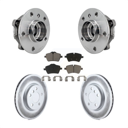 Hub Bearing Assembly Coated Disc Brake Rotors And Pads Front Kit For Mini Cooper