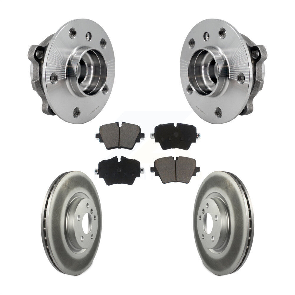 Hub Bearing Coat Brake Rotor Pads Front Kit For BMW X1 Mini Cooper Countryman X2