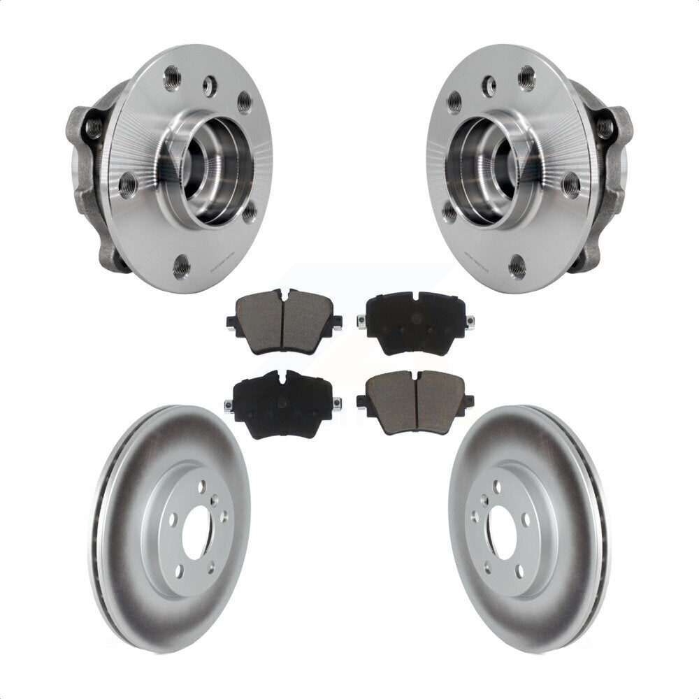 Hub Bearing Coated Brake Rotor Pads Front Kit For Mini Cooper Countryman Clubman