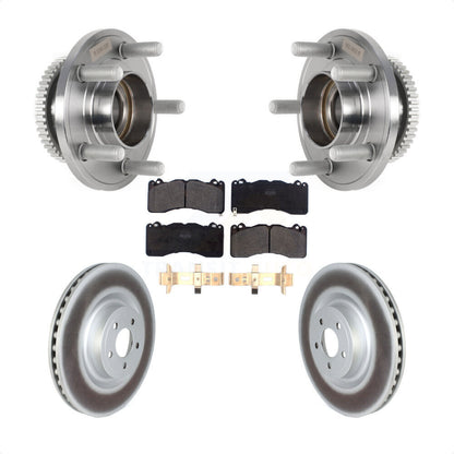 Hub Bearing Coated Brake Rotor Pad Front Kit For Ford Mustang With Brembo Brakes