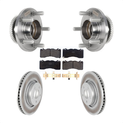 Hub Bearing Coated Brake Rotor Pad Front Kit For Ford Mustang With Brembo Brakes