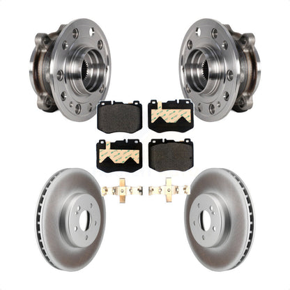 Hub Bearing Assembly Coat Brake Rotor Pads Front Kit For Mercedes-Benz C300 C400