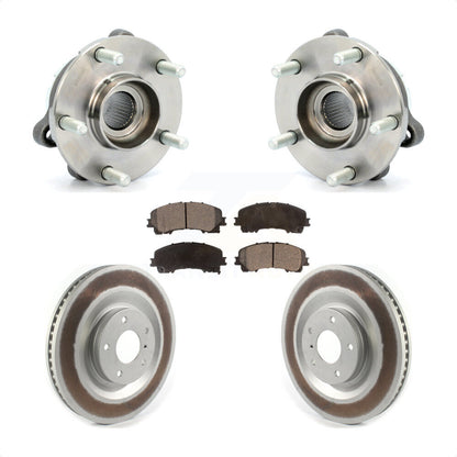 Hub Bearing Assembly Coat Brake Rotor Pads Front Kit For 2019-2021 INFINITI QX50