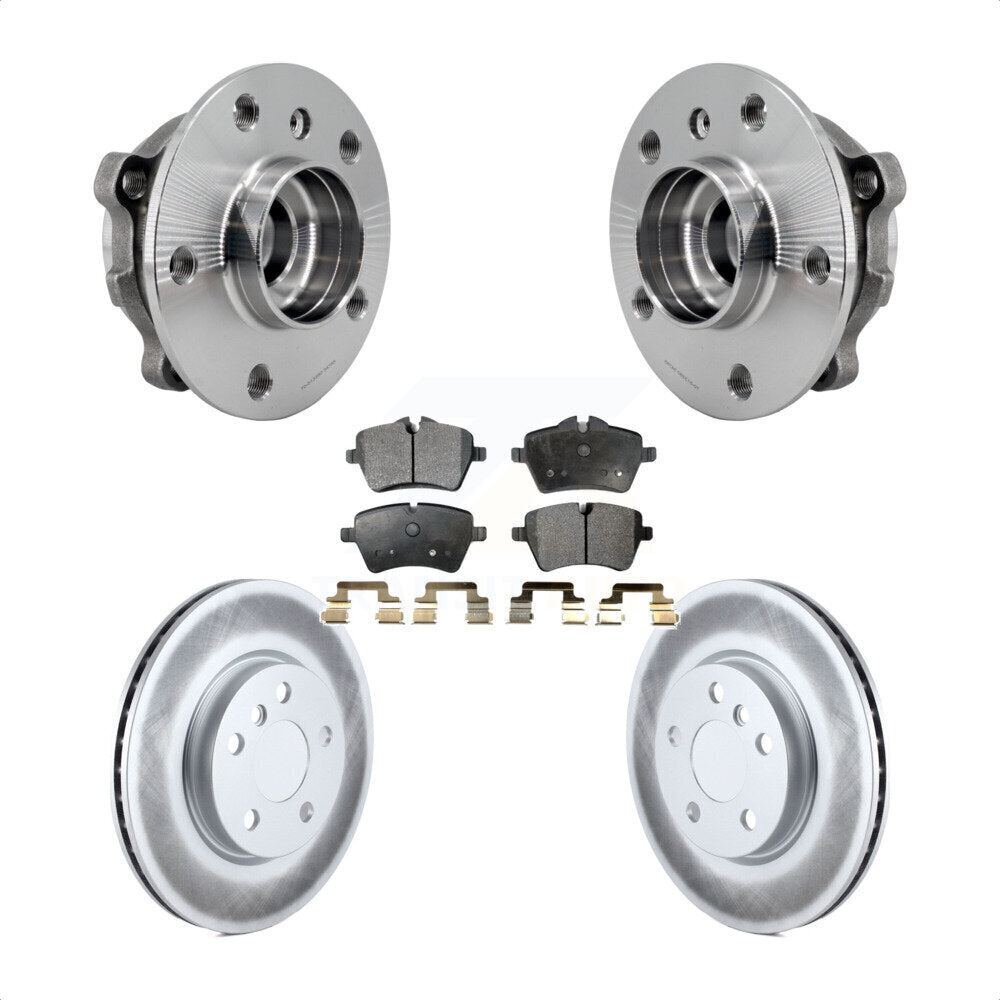Hub Bearing Assembly Coated Disc Brake Rotors And Pads Front Kit For Mini Cooper