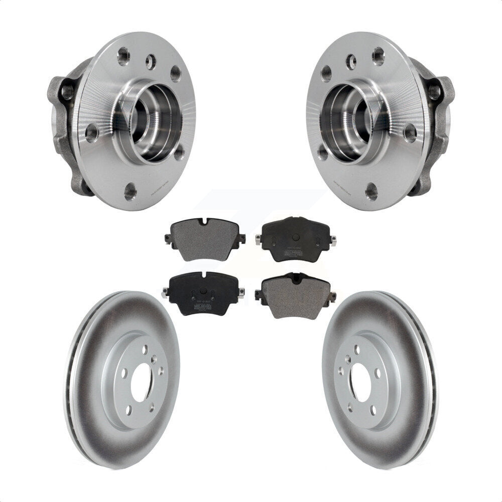 Hub Bearing Coated Brake Rotor Pads Front Kit For Mini Cooper Countryman Clubman