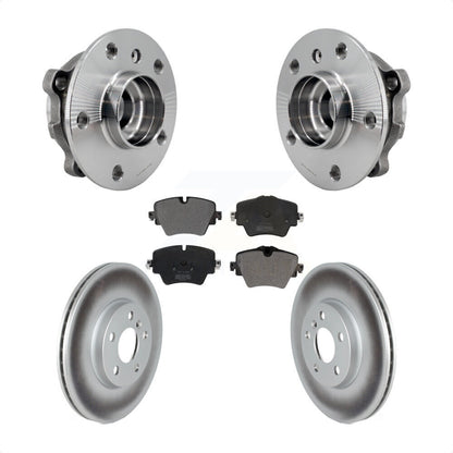 Hub Bearing Coated Brake Rotor Pads Front Kit For Mini Cooper Countryman Clubman