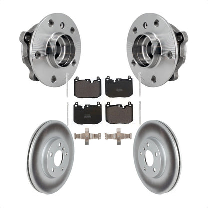 Hub Bearing Coated Brake Rotor Pad Front Kit For 2017-2020 Mini Cooper Clubman S