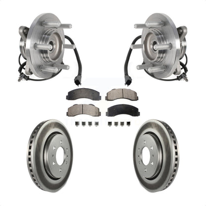 Hub Bearing Coat Brake Rotor Pad Front Kit For Ford Expedition Lincoln Navigator