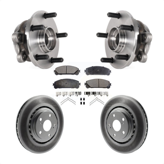 Hub Bearing Coated Disc Brake Rotor Pads Front Kit For Lexus NX300 NX200t NX300h