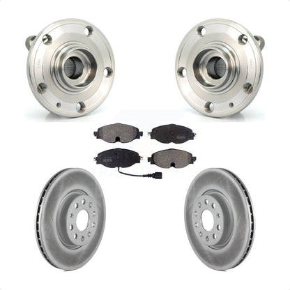 Hub Bearing Assembly Coated Disc Brake Rotor Pad Front Kit For Volkswagen Passat