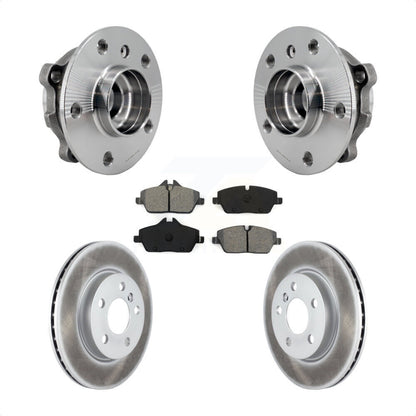 Hub Bearing Assembly Coated Disc Brake Rotors And Pads Front Kit For Mini Cooper