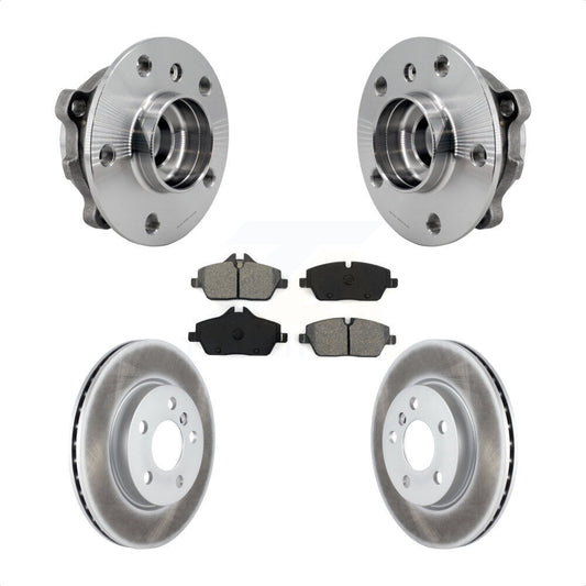 Hub Bearing Assembly Coated Disc Brake Rotors And Pads Front Kit For Mini Cooper