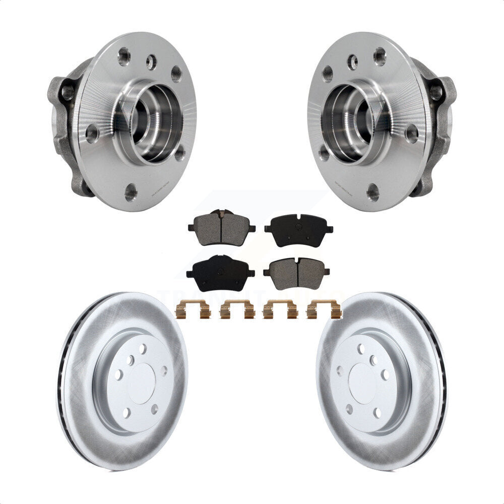 Hub Bearing Assembly Coated Disc Brake Rotors And Pads Front Kit For Mini Cooper