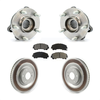 Hub Bearing Assembly Coat Brake Rotor Pads Front Kit For 2019-2021 INFINITI QX50