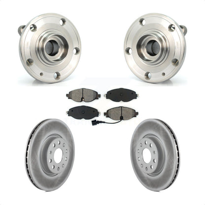 Hub Bearing Assembly Coated Disc Brake Rotor Pad Front Kit For Volkswagen Passat