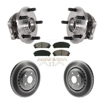 Hub Bearing Coated Disc Brake Rotor Pads Front Kit For Lexus NX300 NX200t NX300h
