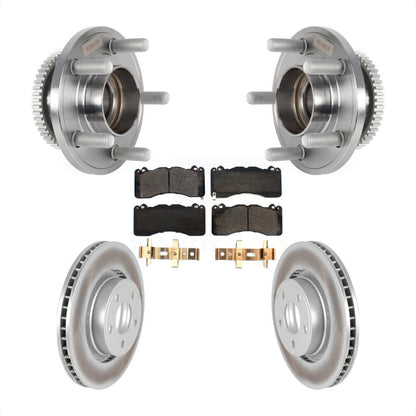 Hub Bearing Coated Brake Rotor Pad Front Kit For Ford Mustang With Brembo Brakes