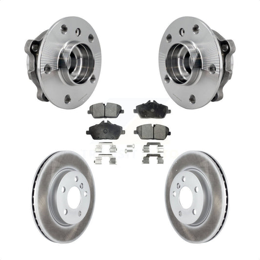 Hub Bearing Assembly Coated Disc Brake Rotors And Pads Front Kit For Mini Cooper