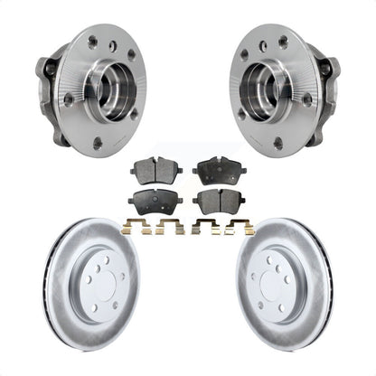 Hub Bearing Assembly Coated Disc Brake Rotors And Pads Front Kit For Mini Cooper