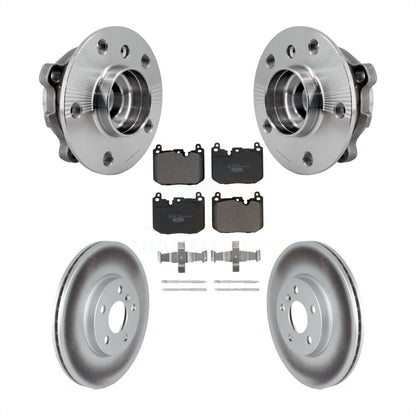 Hub Bearing Coated Brake Rotor Pad Front Kit For 2017-2020 Mini Cooper Clubman S
