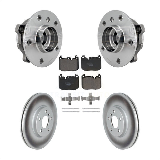 Hub Bearing Coated Brake Rotor Pad Front Kit For 2017-2020 Mini Cooper Clubman S