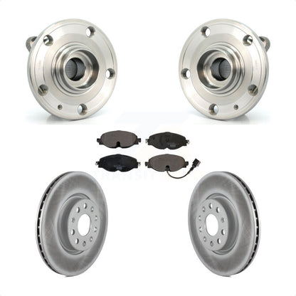Hub Bearing Assembly Coated Disc Brake Rotor Pad Front Kit For Volkswagen Passat