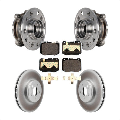 Hub Bearing Assembly Coat Brake Rotor Pads Front Kit For Mercedes-Benz C300 C400