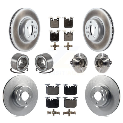 Hub Bearing Coat Brake Rotor Pads Shoe Front Rear Kit (10Pc) For BMW M235i M240i