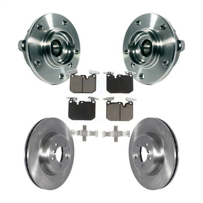 Hub Bearing Brake Rotor & Pad Front Kit For BMW 335i xDrive 435i Gran Coupe 340i