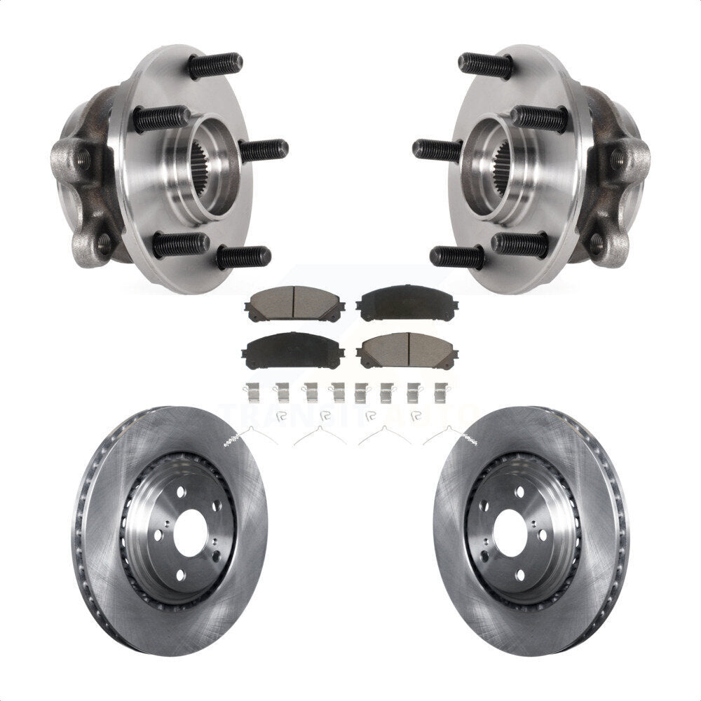 Hub Bearing Assembly Brake Rotor And Pad Front Kit For Lexus NX300 NX200t NX300h