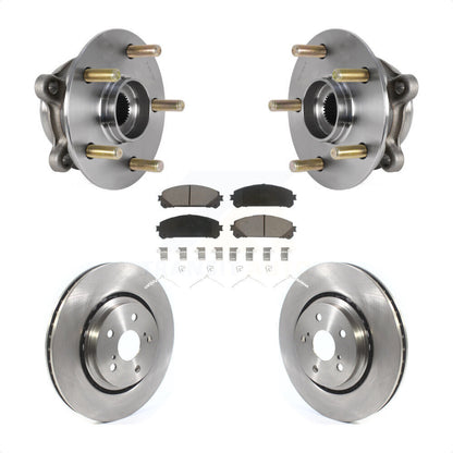 Hub Bearing Disc Brake Rotor Pad Front Kit For Lexus RX350 RX450h RX350L RX450hL
