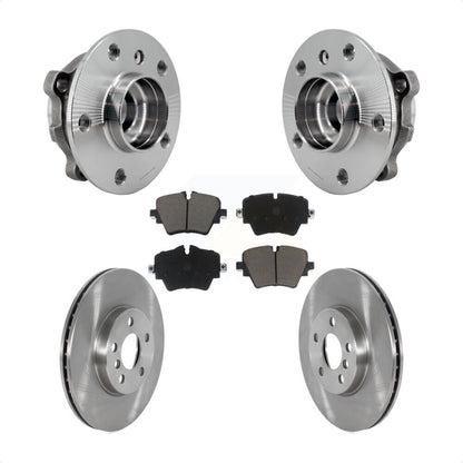 Hub Bearing Disc Brake Rotor & Pads Front Kit For Mini Cooper Countryman Clubman