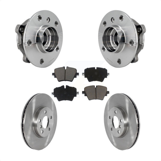 Hub Bearing Disc Brake Rotor & Pads Front Kit For Mini Cooper Countryman Clubman