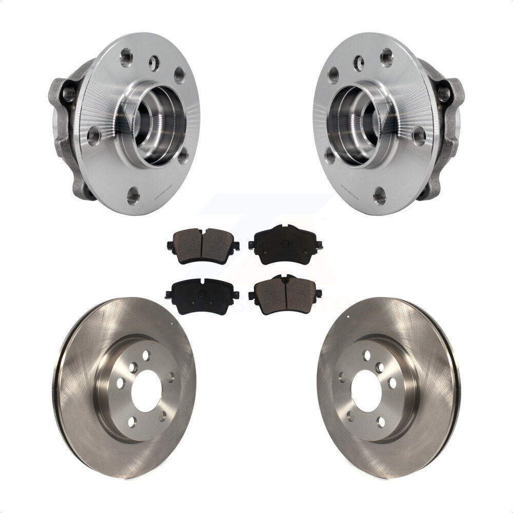 Hub Bearing Assembly Disc Brake Rotor And Pads Front Kit For Mini Cooper Clubman