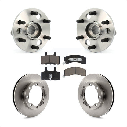 Hub Bearing Brake Rotor Pad Front Kit For Chevrolet K1500 Suburban DIESEL engine