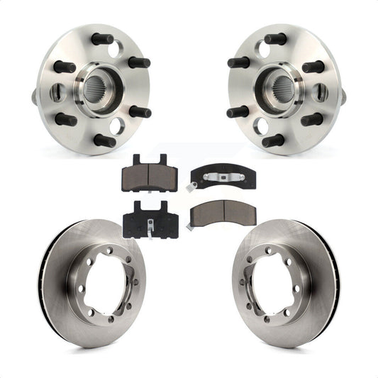 Hub Bearing Brake Rotor Pad Front Kit For Chevrolet K1500 Suburban DIESEL engine