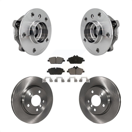 Hub Bearing Assembly Disc Brake Rotor And Ceramic Pads Front Kit For Mini Cooper