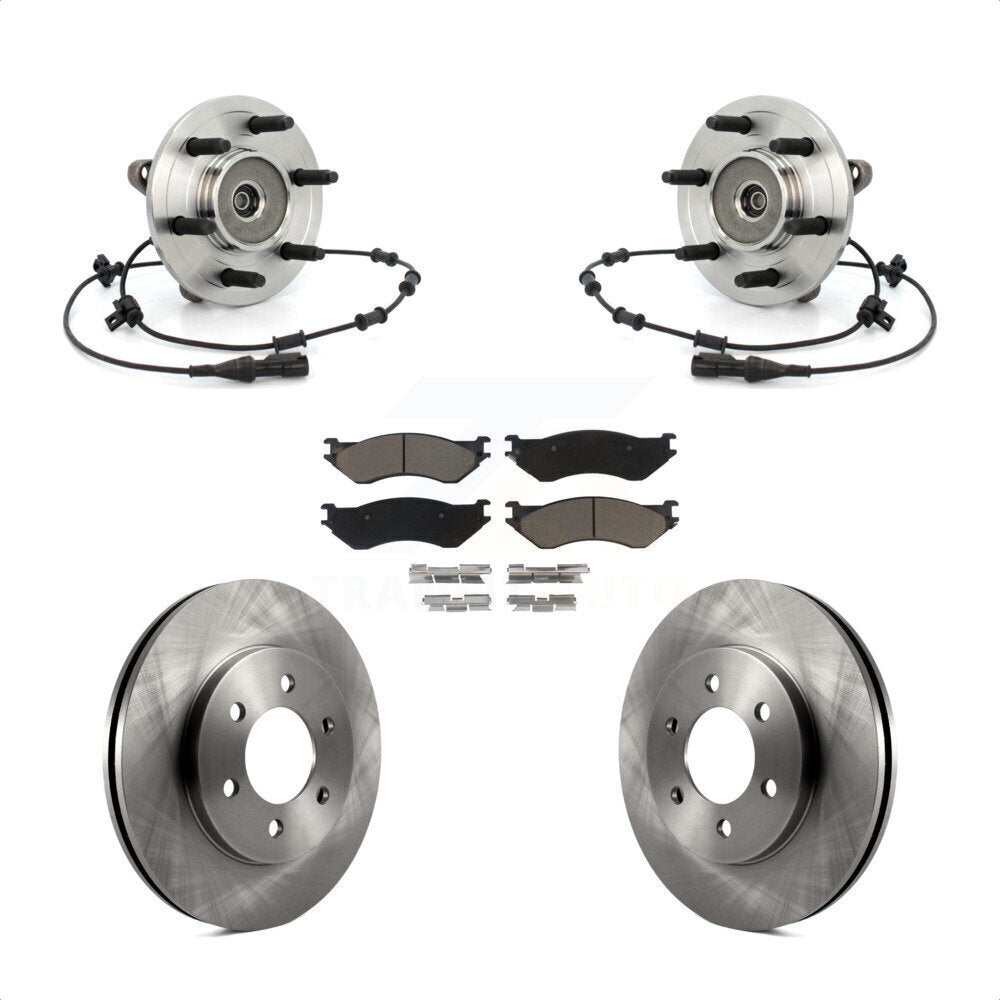 Hub Bearing Brake Rotor & Pad Front Kit For 2002 Lincoln Navigator From 03 19 02