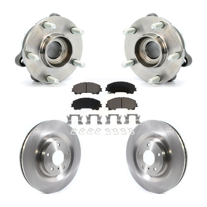 Hub Bearing Assembly Disc Brake Rotor Pads Front Kit For 2019-2021 INFINITI QX50