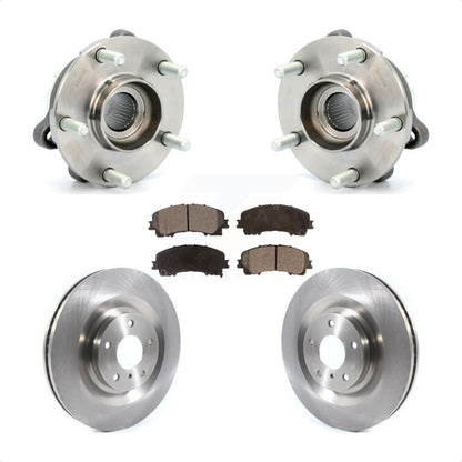 Hub Bearing Assembly Disc Brake Rotor Pads Front Kit For 2019-2021 INFINITI QX50