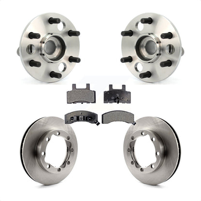 Hub Bearing Brake Rotor Pad Front Kit For Chevrolet K1500 Suburban DIESEL engine
