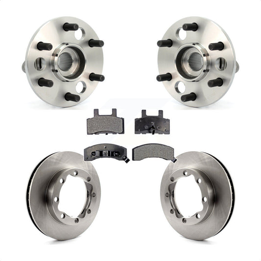 Hub Bearing Brake Rotor Pad Front Kit For Chevrolet K1500 Suburban DIESEL engine