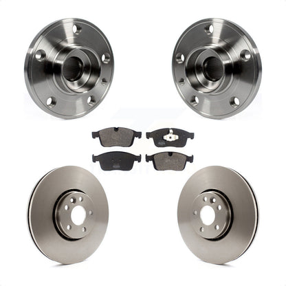 Hub Bearing Assembly Disc Brake Rotors And Pads Front Kit For Volvo XC60