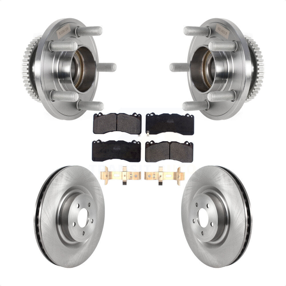 Hub Bearing Disc Brake Rotor & Pad Front Kit For Ford Mustang With Brembo Brakes
